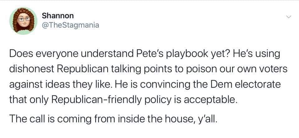 This meme is a screenshot of a tweet that mocks a hypothetical conversation between Pete Buttigieg, a former US presidential candidate, and a Republican. The tweet reads: "Does everyone understand Pete's plan to not be dishonest about his plans is a dishonest plan? Does everyone understand that his plan to not be dishonest about his plans is a dishonest plan? Does everyone understand that his plan to not be dishonest about his plans is a dishonest plan?" The tweet is poking fun at Buttigieg's campaign promises and the irony of his "honest" plan being a dishonest plan.
